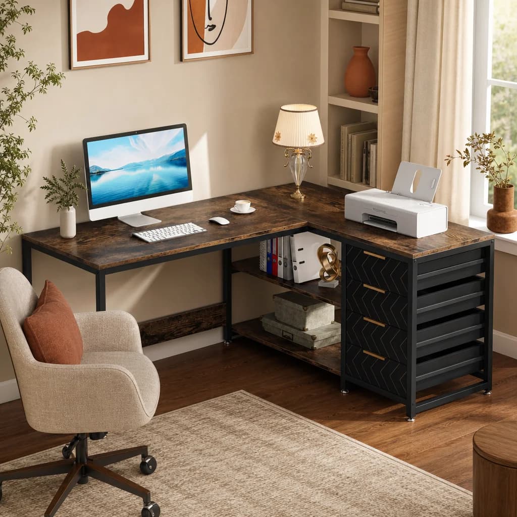 Solomon L-Shaped Desk